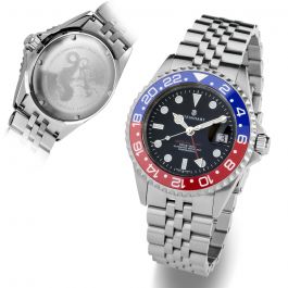 Ocean One GMT BLUE-RED. 2 Ceramic Diver´s watch bold colored | by