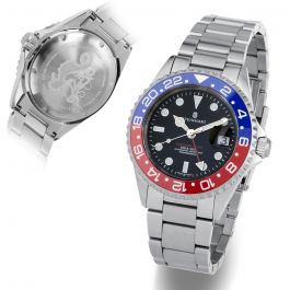 Ocean One GMT BLUE-RED Ceramic Diver´s watch with classic