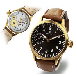 fejl Ren og skær debat NAV.B-UHR 44 HANDAUFZUG BRONZE pilot watch with elegant bronze case |  Steinhart Watches