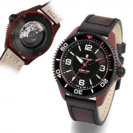 Ocean 2 premium Carbon Red Diver Watch