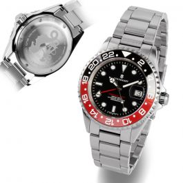 Ocean One GMT BLACK-RED Ceramic Diver´s watch with automatic