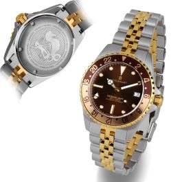 Ocean 39 GMT.2 two-tone CHOCOLATE Diver's watches with slim