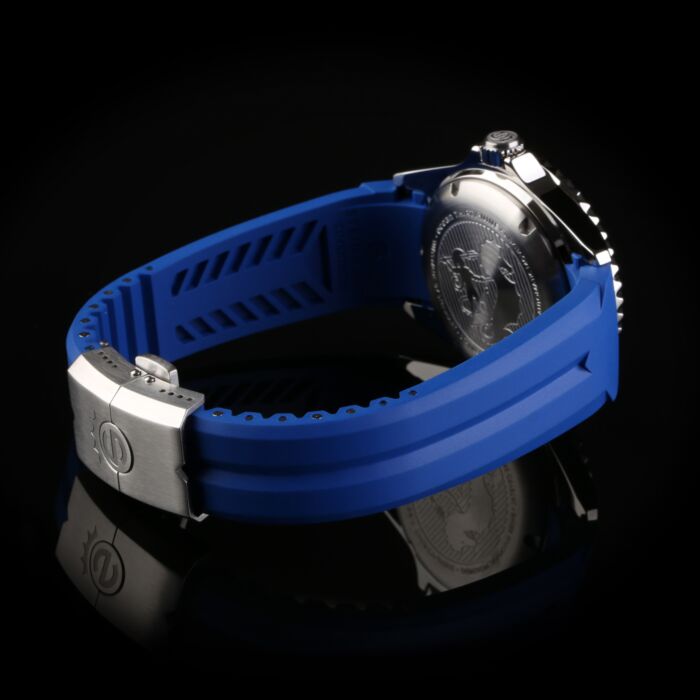 Rubber strap blue new 22x18 mm for Ocean 42 and Ocean 44 with