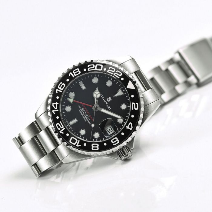 Ocean 39 GMT BLACK Ceramic Diver's watch with professional