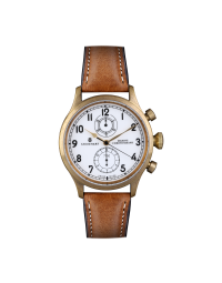 Steinhart Marine Chronograph Bronze Premium mit weißem Zifferblatt und ETA Valjoux 7750