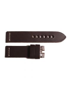 Leather strap dark brown size M