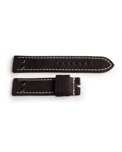 Leather strap for Nav B black size L