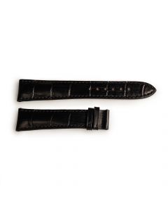 Leather strap black Marine 38 size M