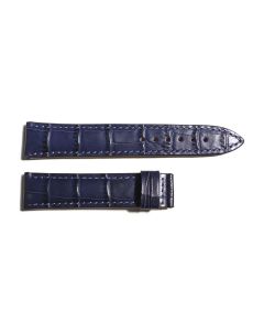 Leather strap blue for Marine 38 size M