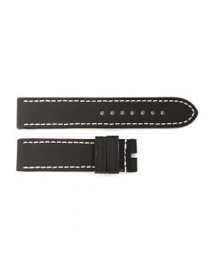 Rubber strap black for Ocean 2, size L, white stitching