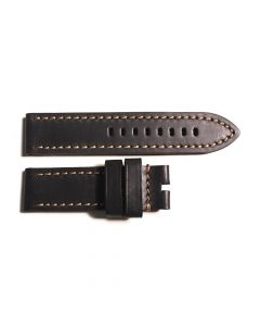 Leather strap black marone vintage size M