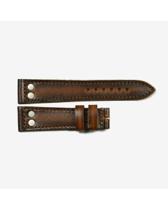 Leather strap for Nav B Gun Metal and Nav B Central Second size S
