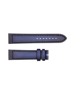 Leather strap for Ocean Two Carbon Blue size L