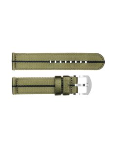 Nato strap green/black with buckle steel size M
