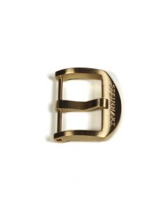OEM Schließe 22mm Bronze satiniert mit Logo