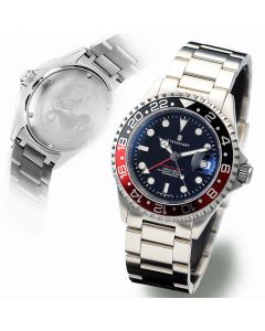 Ocean One GMT BLACK-RED Diver Watch