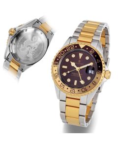 Ocean One GMT two- tone CHOCOLATE Diver Watch