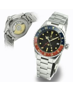 Ocean 39 vintage GMT premium BLUE-RED Ceramic Diver Watch