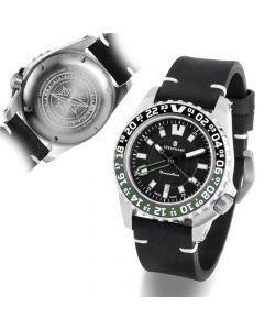 TRAVELLER GMT green Diver Watch