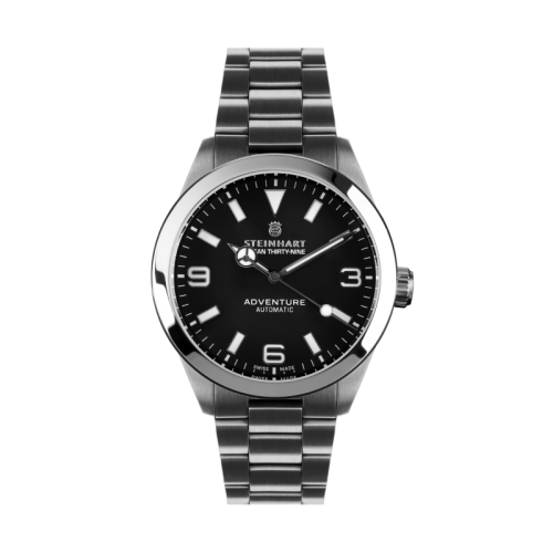 Sichern Sie sich unsere Ocean 39 Adventure classic Taucheruhr mit auswechselbaren Batterien  von Steinhart Watches. 