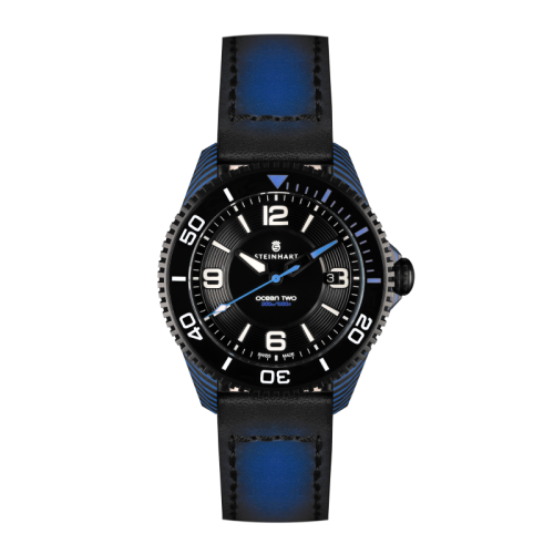 Ocean 2 premium Carbon Blue Taucheruhr