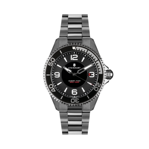 Ocean 2 BLACK  Taucheruhr mit robustem Edelstahlgehäuse | Steinhart Watches 
