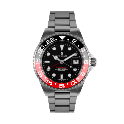 Ocean One GMT BLACK-RED Ceramic Taucheruhr mit automatischem Uhrwerk | Steinhart Watches 