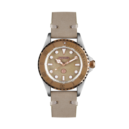Ocean 39 BEIGE Ceramic Taucheruhr in zeitlosem Beige | Steinhart Watches 