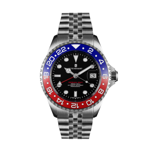 Ocean One GMT BLUE-RED. 2 Ceramic Taucheruhr in leuchtenden Farben | Steinhart Watches