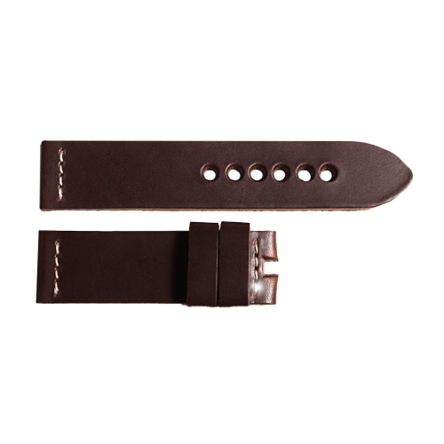 Leather strap dark brown size M