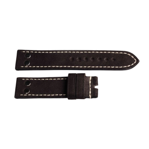 Leather Strap Nav B Black, Size S