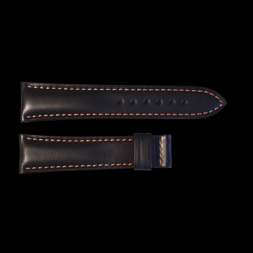 Leather strap black for  Racetimer size S