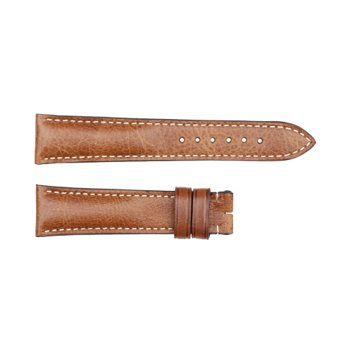 Leather strap brown for Flight Timer White size M