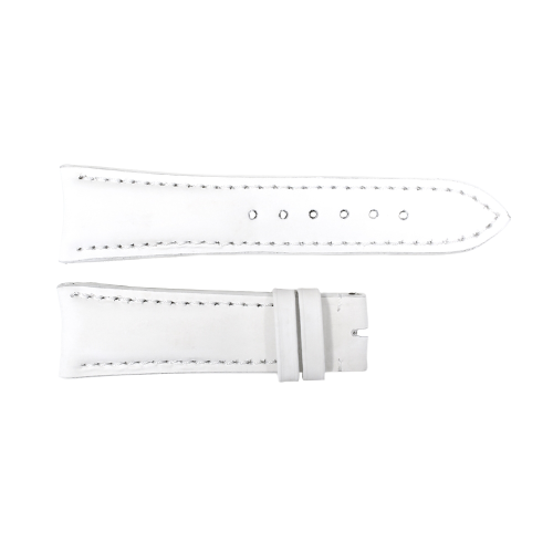 Special strap white with white stitching, size M