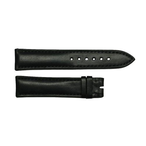Leather strap black for Ocean 39 pink gold size S