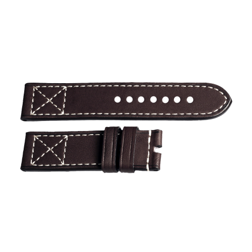 Armband dunkelbraun mit Kreuznaht Größe M