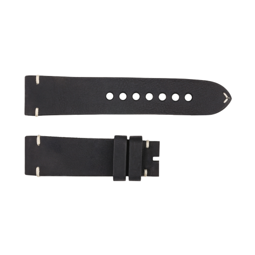Leather strap Triton 30 blau, schwarz, Traveller size S