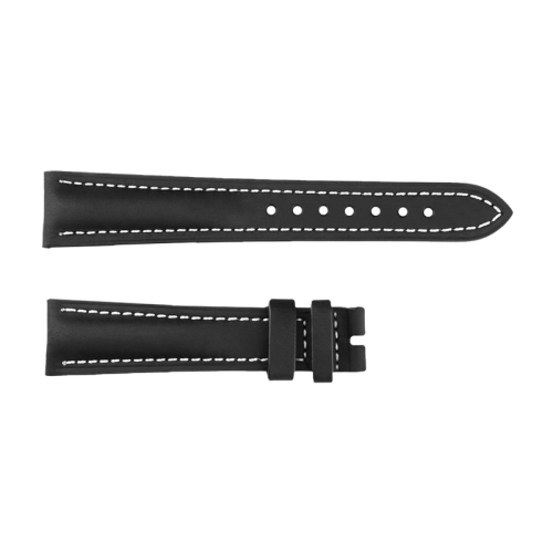 Leather strap black moon phase 20x16 size S