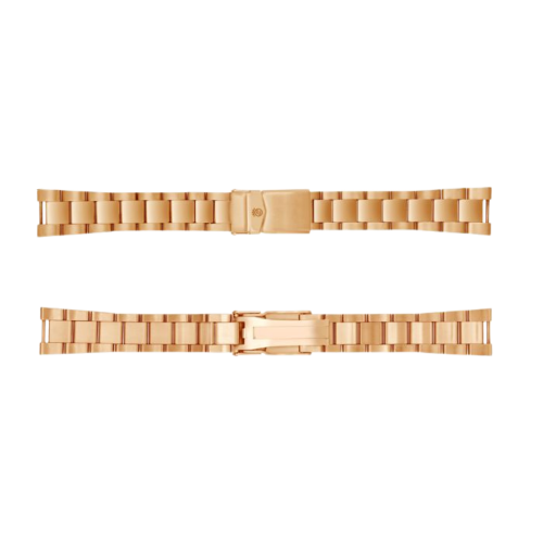 Stainless Steel Bracelet pink gold 20x16 mm without endlinks