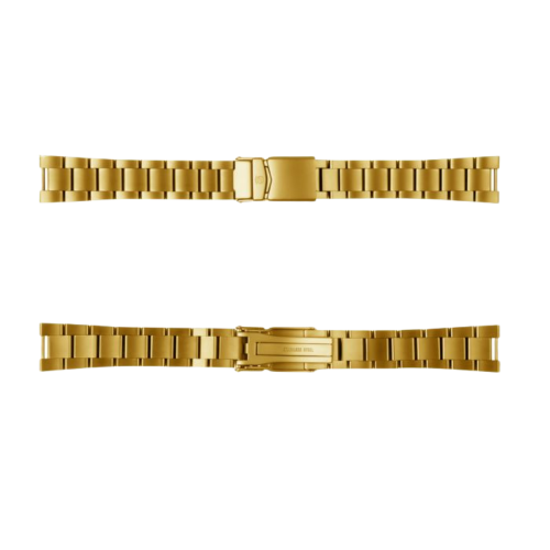 Stainless Steel Bracelet 20x16 mm gold without endlinks center link shiny