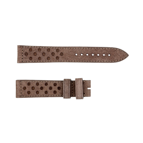 Racing style leather strap brown size S