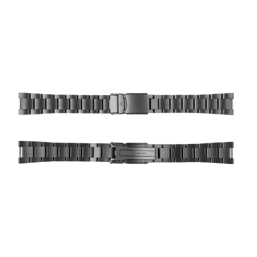 Steel bracelet DLC mat 20/16 mm for NAV B-CHRONO 42 green Ltd. Edition incl. end links