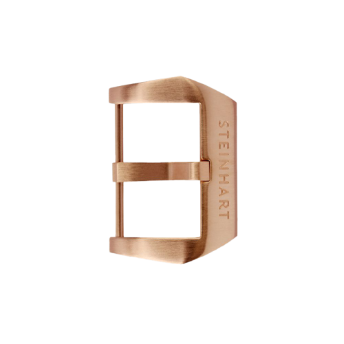 PRE-V buckle pink gold satined 24 mm with logo